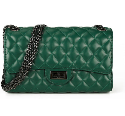 Chain Strap Quilted Crossbody Bag