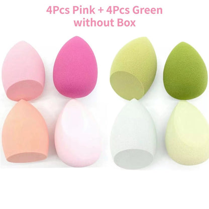 4/8PC Makeup Sponge Blender Beauty Egg Cosmetic Puff Soft Foundation Sponges