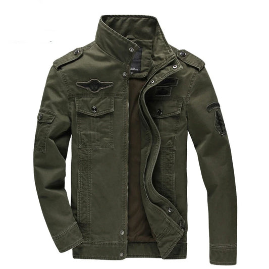 Men’s Casual Army Military Jacket Cargo
