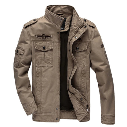 Men’s Casual Army Military Jacket Cargo