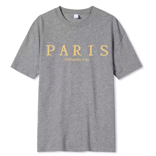 Paris Romantic City Letter Graphic Tee