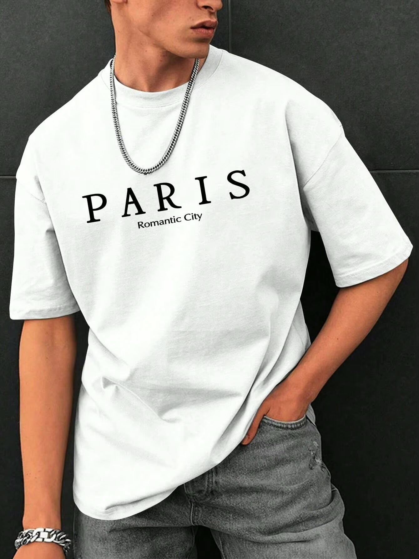 Paris Romantic City Letter Graphic Tee