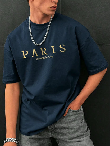 Paris Romantic City Letter Graphic Tee