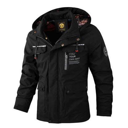 Men's Casual Windbreaker Jackets Hooded Jacket