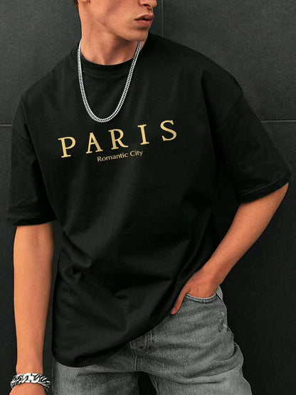 Paris Romantic City Letter Graphic Tee