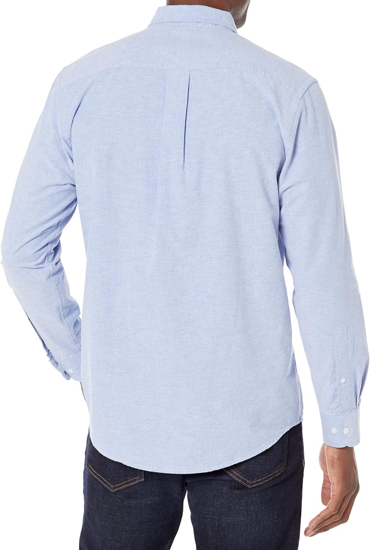 Essentials Men's Regular-Fit Long-Sleeve Pocket Oxford Shirt