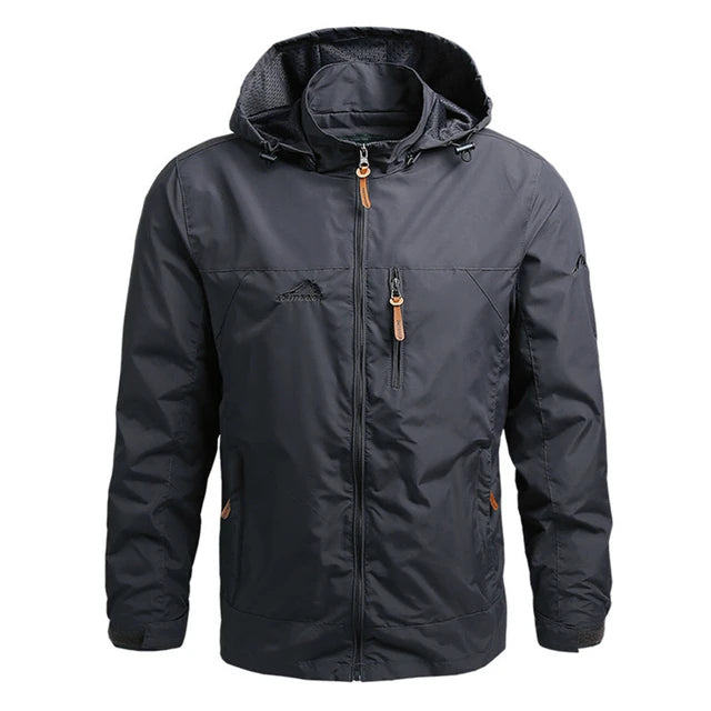 Windbreaker Men Tactical Jacket Waterproof Outdoor Hooded Coat