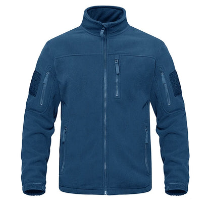 TACVASEN Full Zip Up Tactical Fleece Jacket Thermal Warm