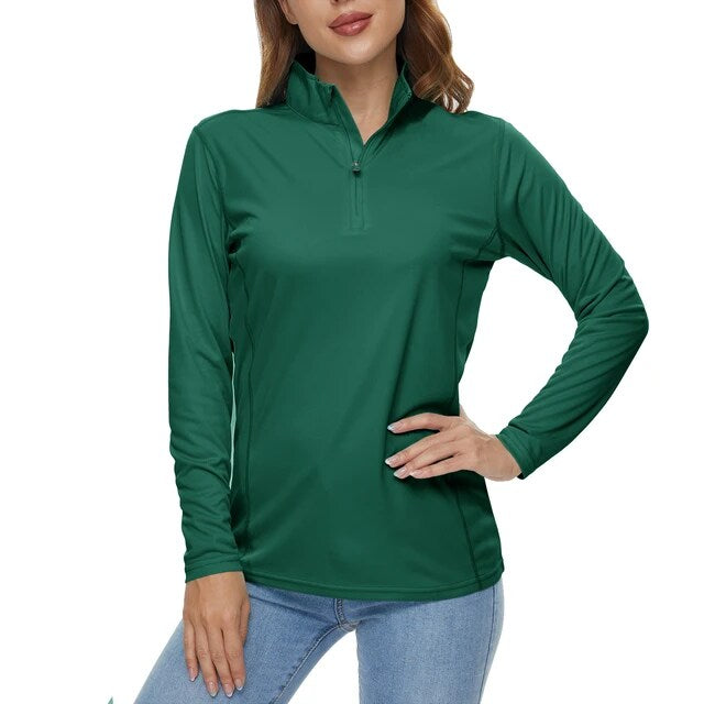 TACVASEN UPF 50+ Quick Dry Long Sleeve T Shirts Womens Anti UV/Sun Protection